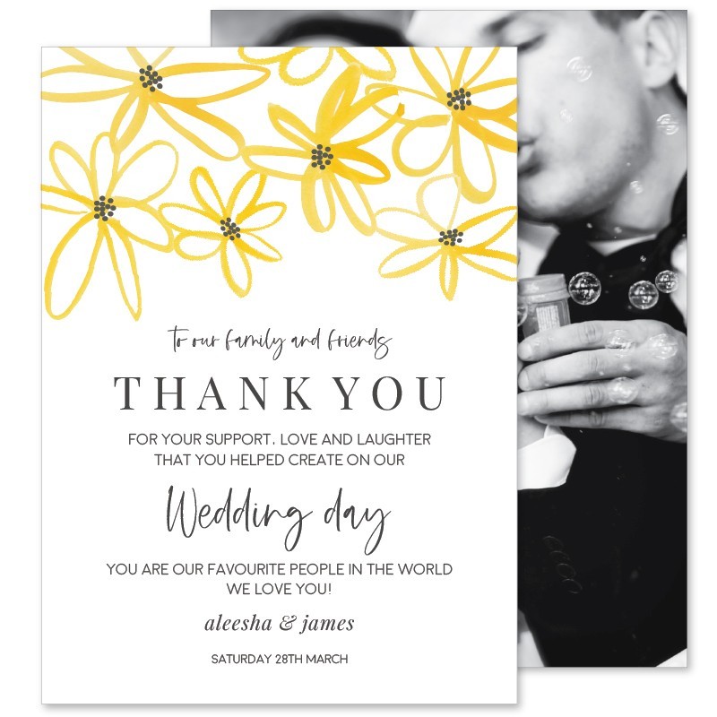 Daisy Chain Thank You Card