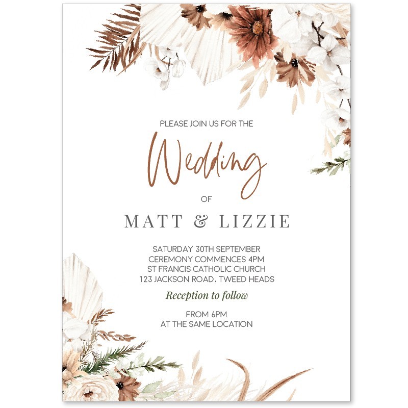 Sweet Mist Boho Wedding Invitations