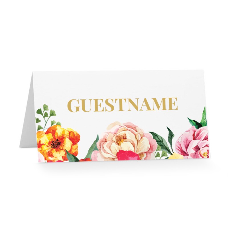 Bright Blooms Placecards