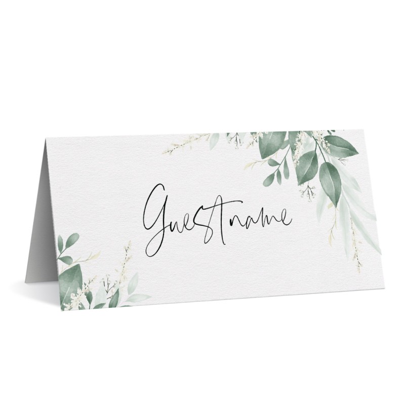 Moss + Sage Wedding Placecards