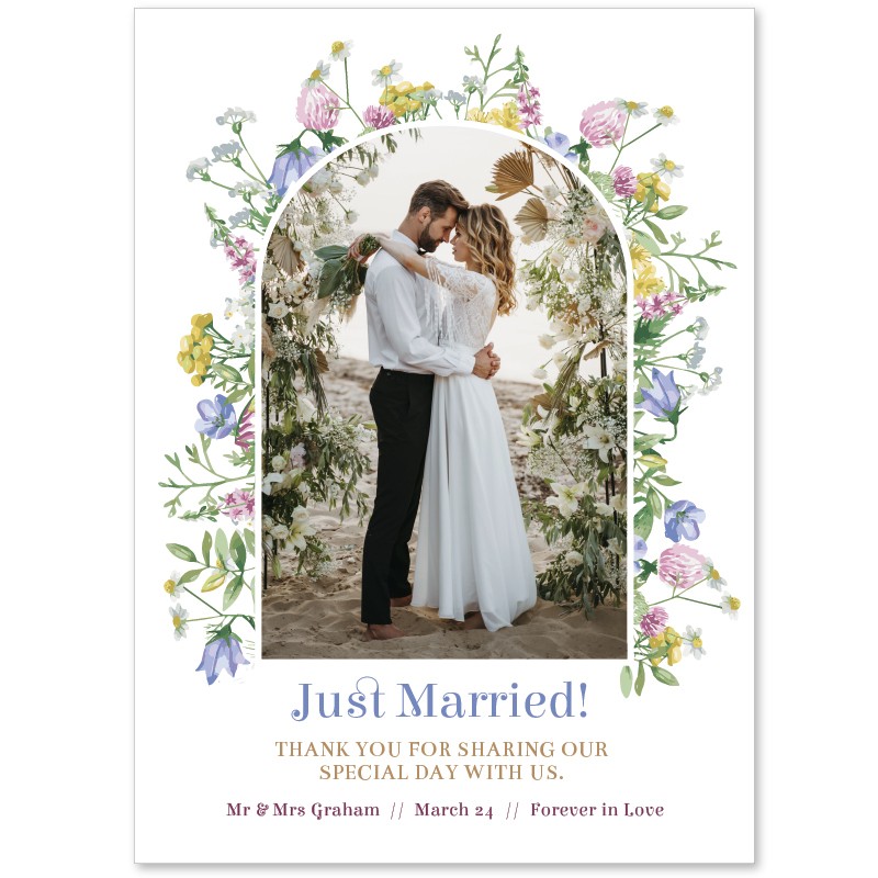 Spring Wildflower Thank You Cards