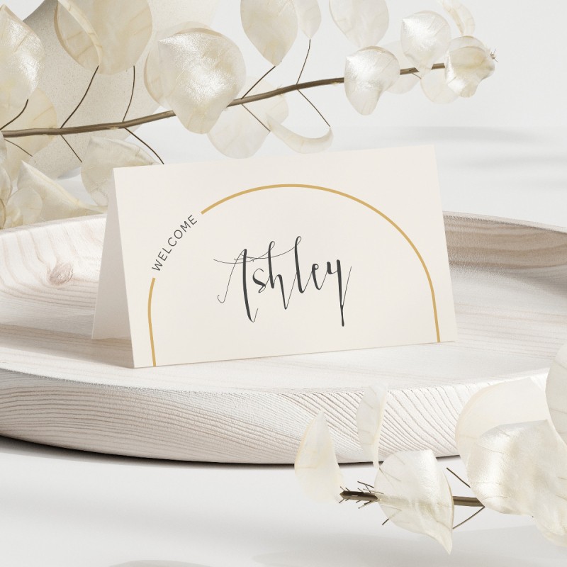 This Modern Love Wedding Place Card