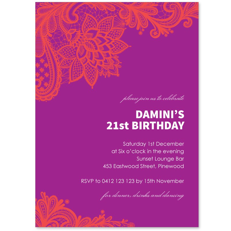 Aromatic Birthday Invitations