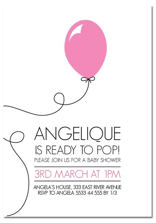 Ready to Pop Baby Shower Invitations