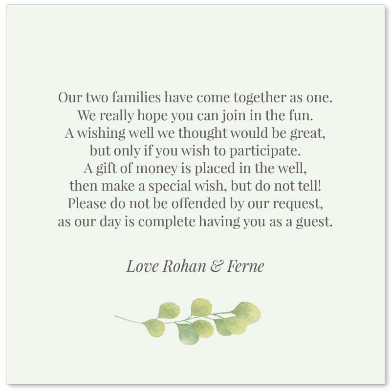 Retreat Wishing Well Card