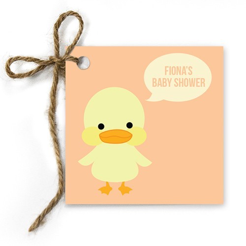 Rubber Ducky Baby Shower Gift Tags