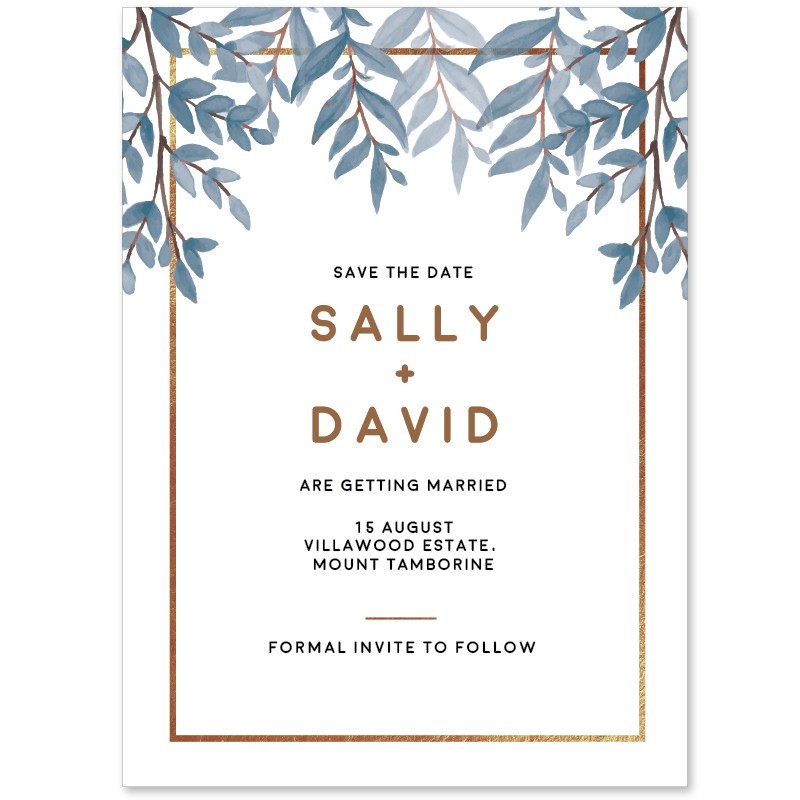 Rustic Wedding Save The Date Cards