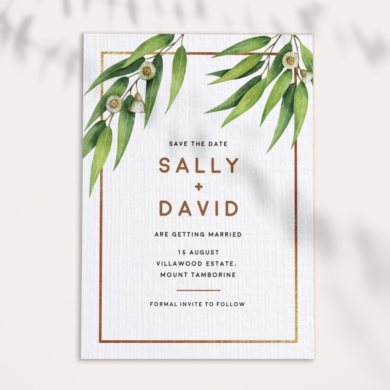 Australian Native Save the Date Card