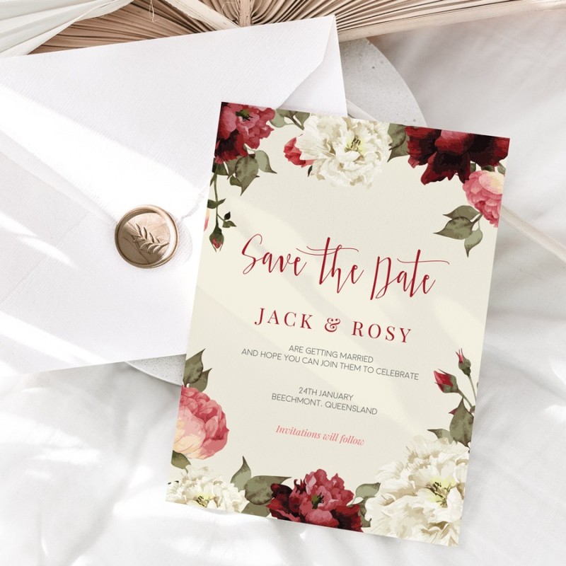 Garden Love Save The Date Cards