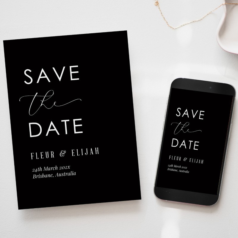 Putting on the Ritz Save the Date Cards