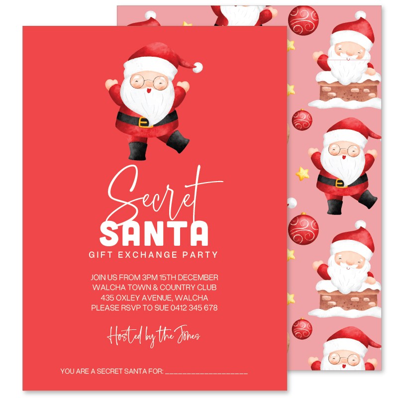 Secret Santa Invitations