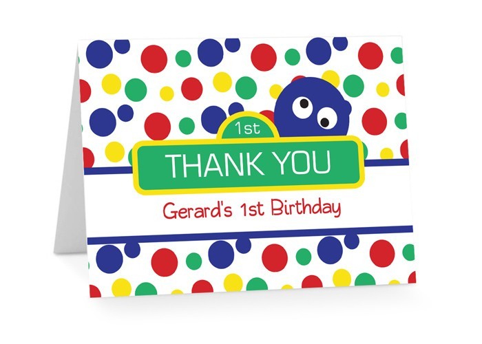 Sesame Play Thank You Cards