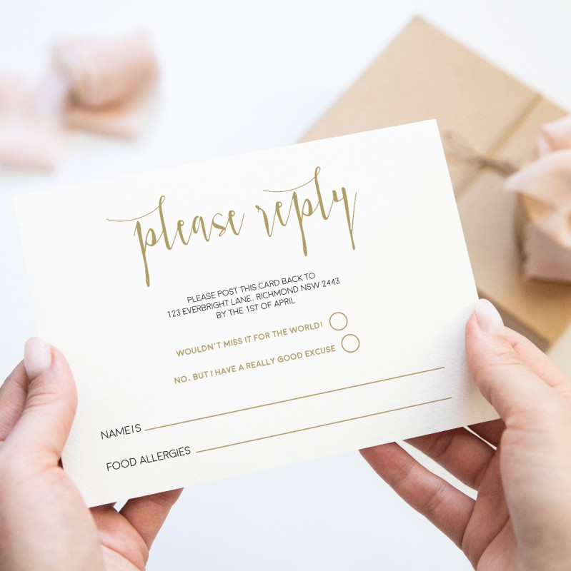 Simple and Elegant Response Card