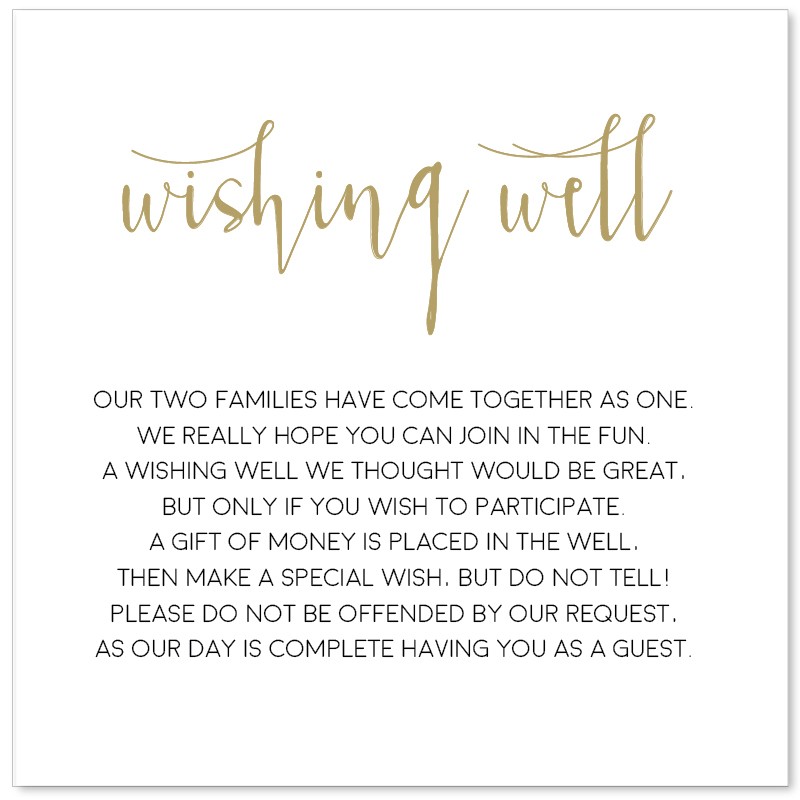 Simple and Elegant Wishing Well Card