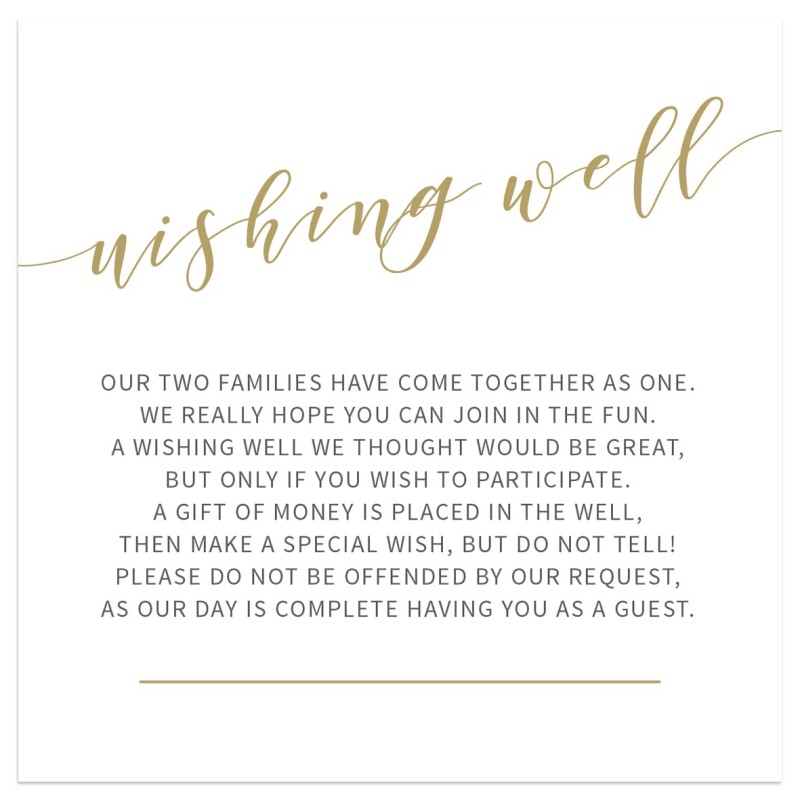 Simple and Elegant Wishing Well Card