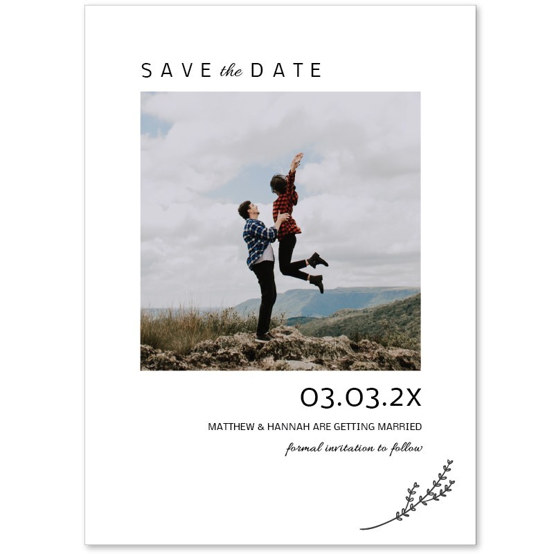 Simple Beauty Save The Date Cards