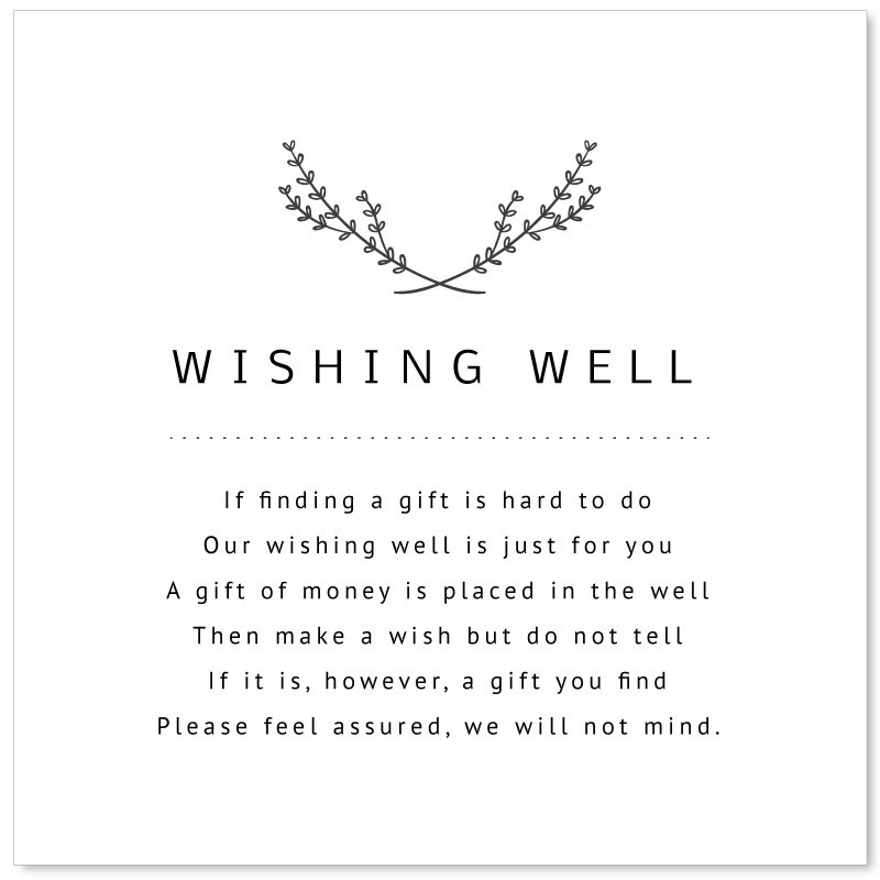 Simple Beauty Wishing Well Card