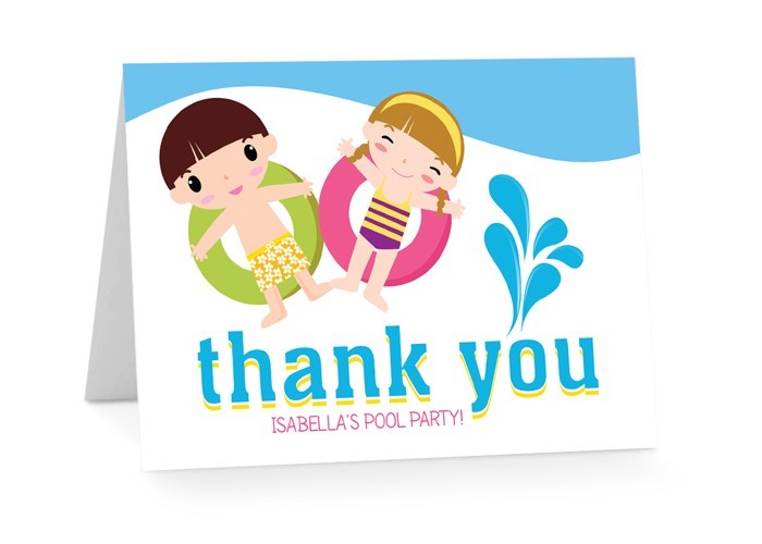 Splish Splash Birthday Thank You Cards