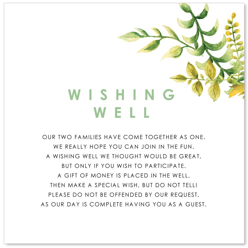 Springtime Wishing Well Card