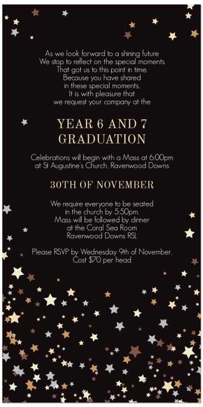 Starbright Graduation Invitations
