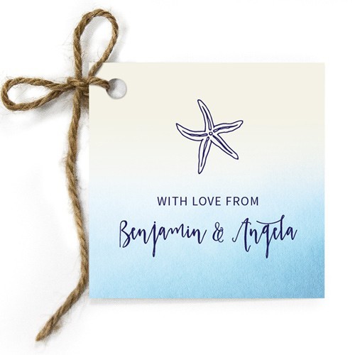 Starfish Engagement Gift Tags