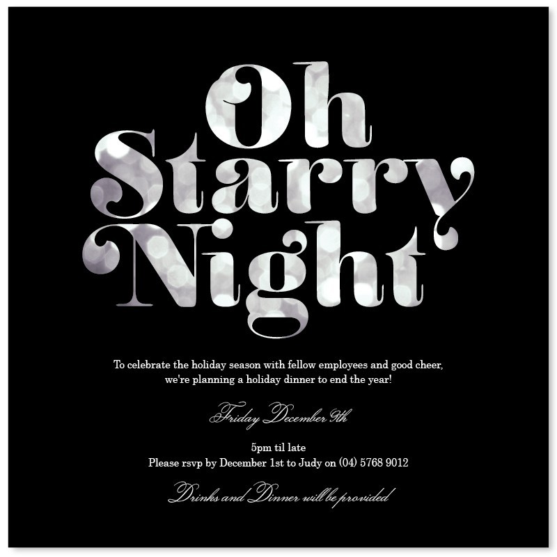 Oh Starry Night Invitations