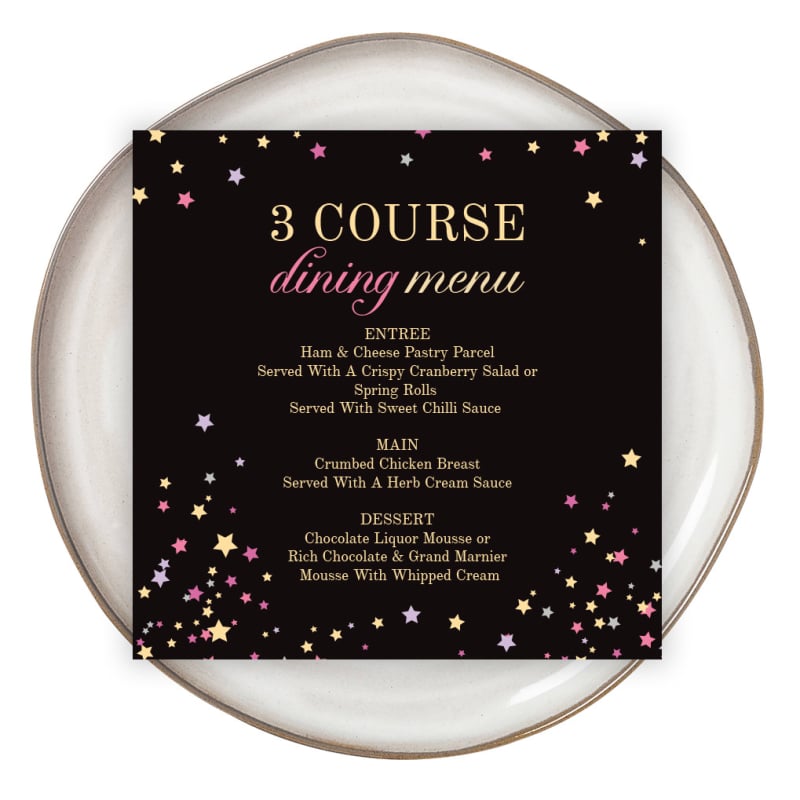 Falling Stars Menu