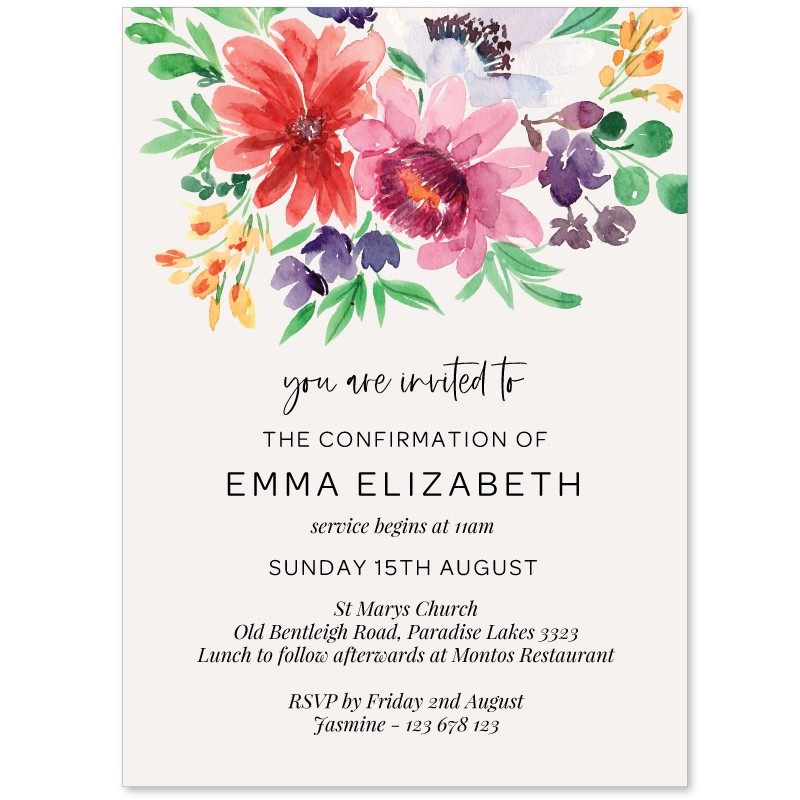 Stylish Type Religious Invitations