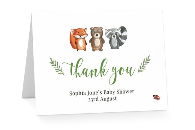 Sweet Baby Wreath Baby Shower Thank You