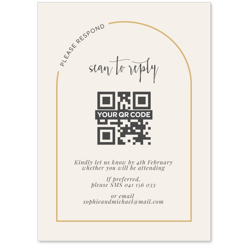 This Modern Love Wedding Response Card