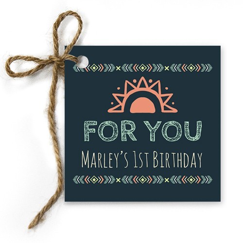 Tipi Birthday Gift Tags
