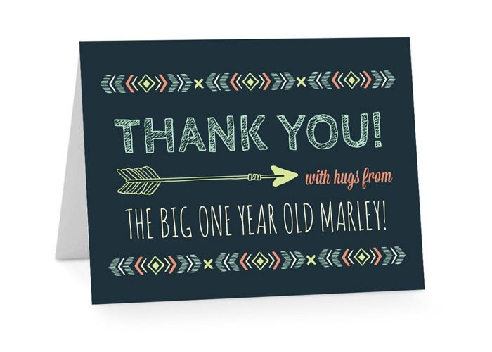 Tipi Birthday Thank You Card