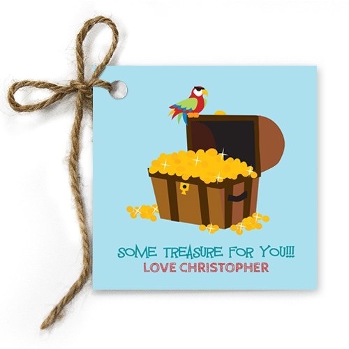 Treasure Party Birthday Gift Tags