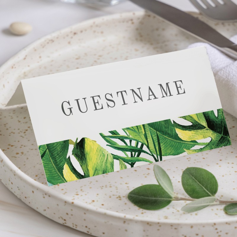 Simple Tropical Placecards