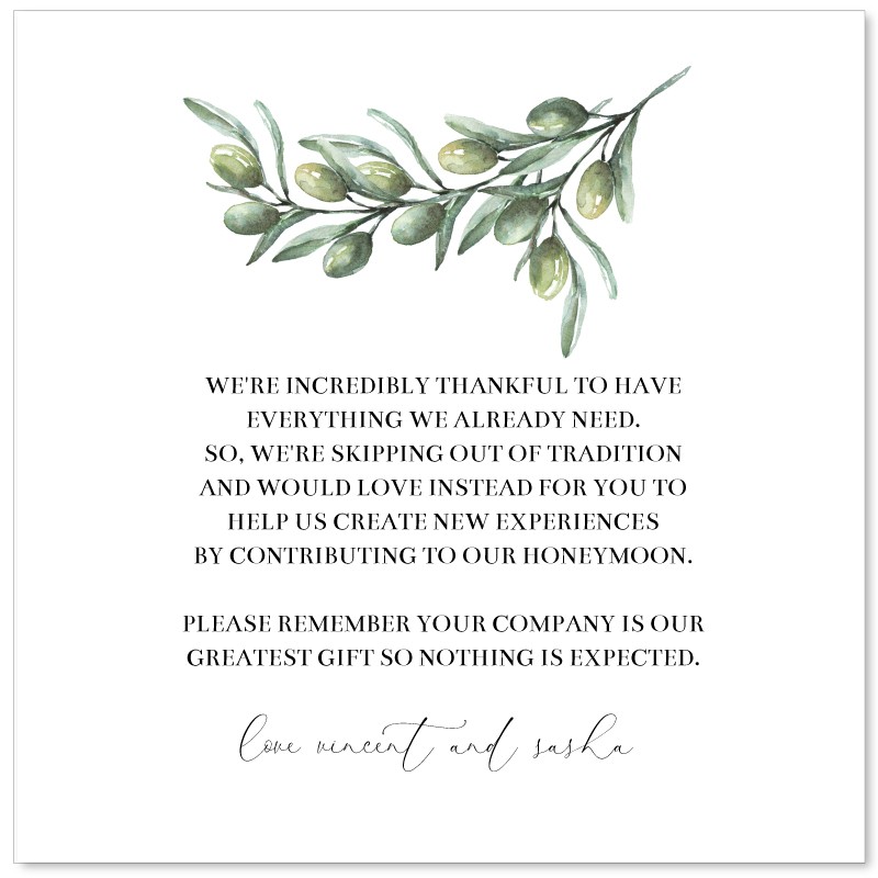 Tuscan Olive Wishing Well Cards