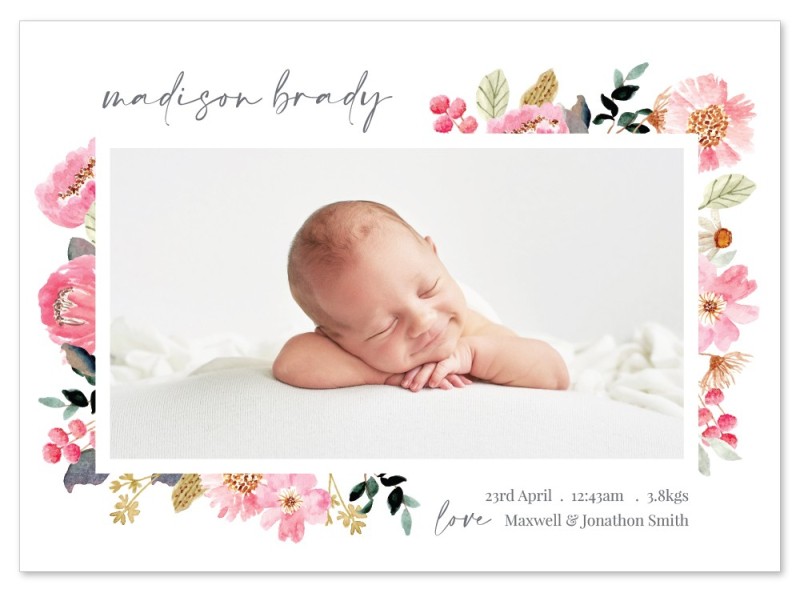 Tutu Birth Announcement Cards