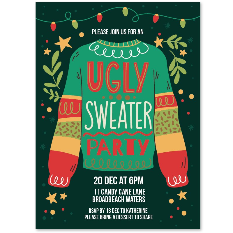 Ugly Sweater Invitation