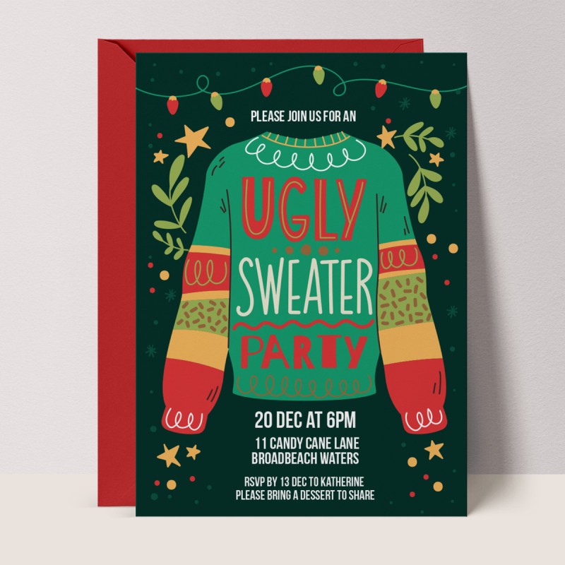 Ugly Sweater Invitation