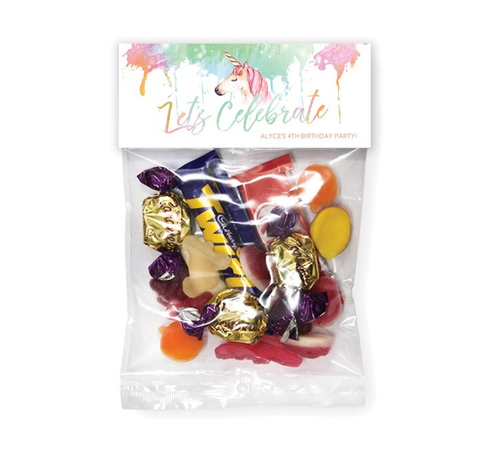 Unicorn Drizzle Lolly Bags