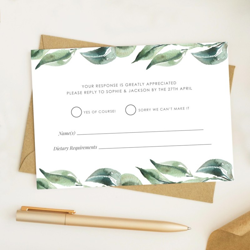Growing Vines Response Card