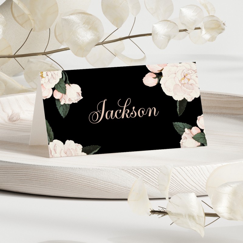 Vintage Roses Placecards