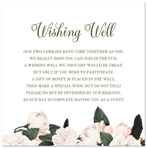 Vintage Roses Wishing Well Card
