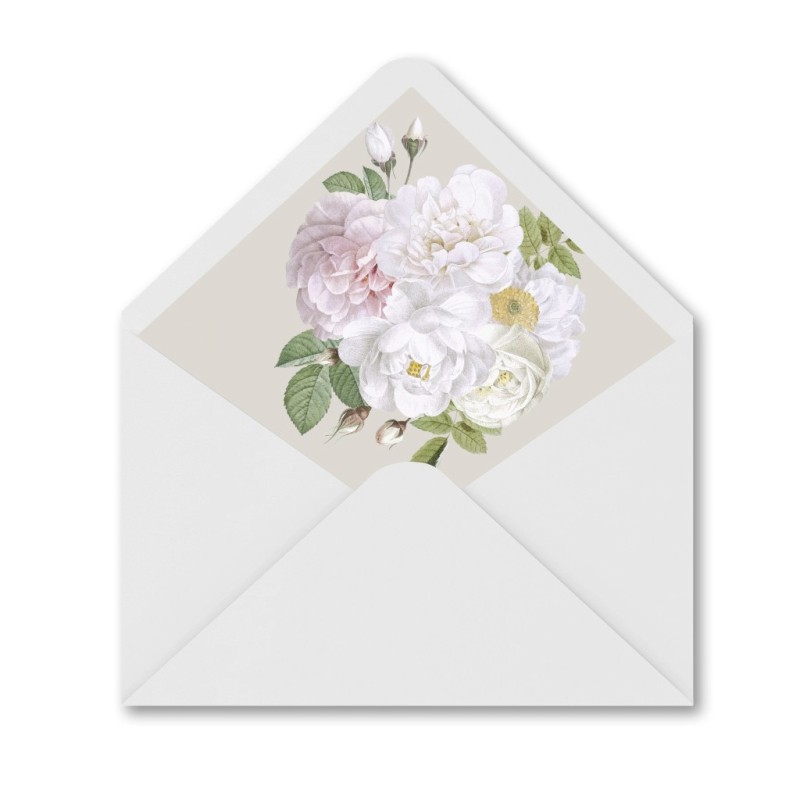 Vintage Wedding Printed Envelope Liner