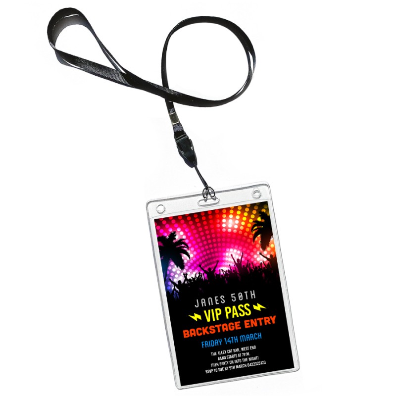 Music Gig VIP Pass Invitations