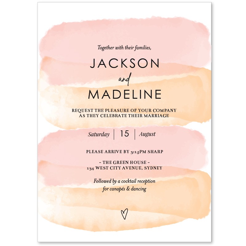 Watercolour Wedding Invitations