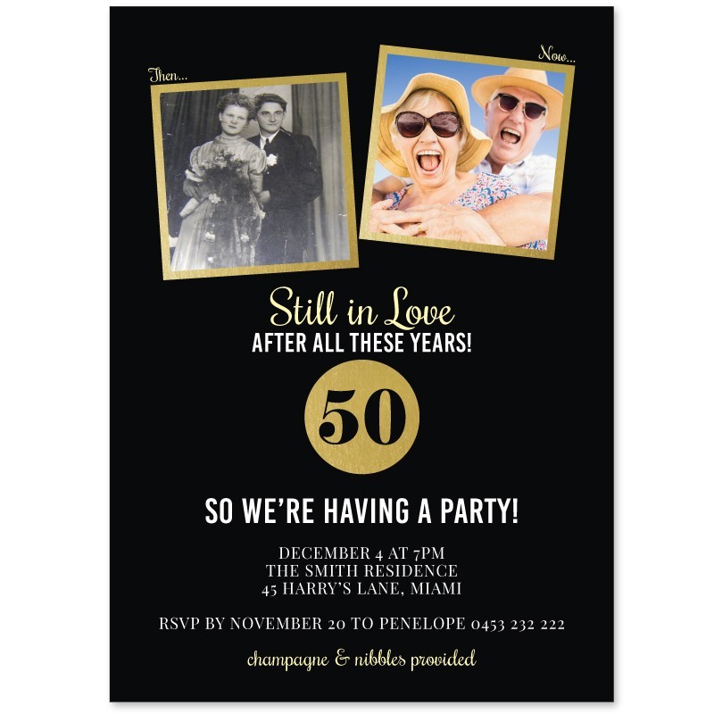 Still In Love Wedding Anniversary Invitations