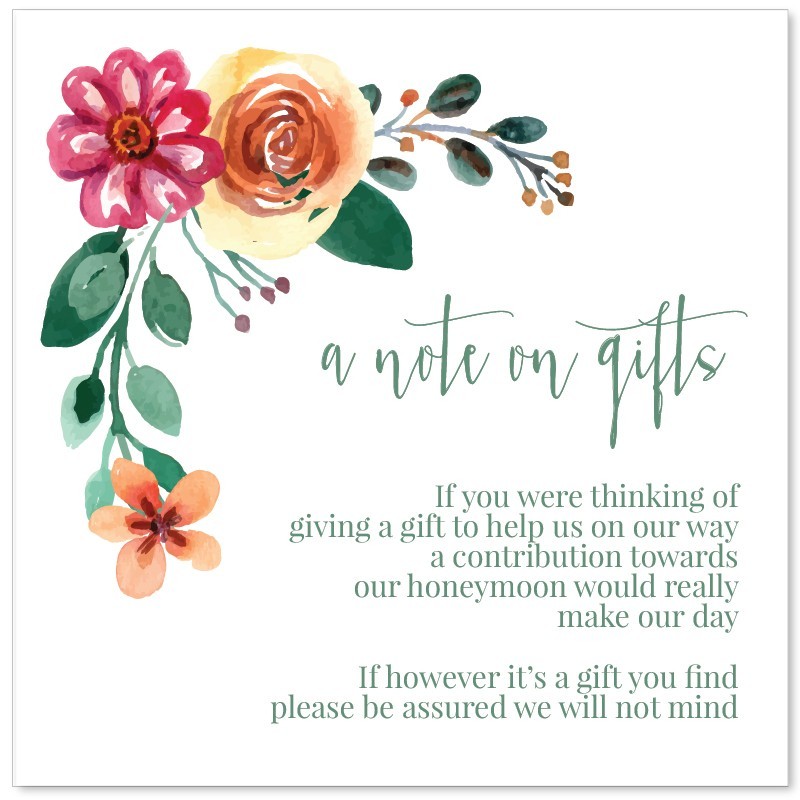 Wrapped in Flowers Wishing Well Card