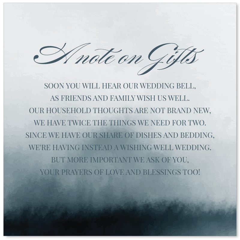 Belle Blue Wishing Well Card
