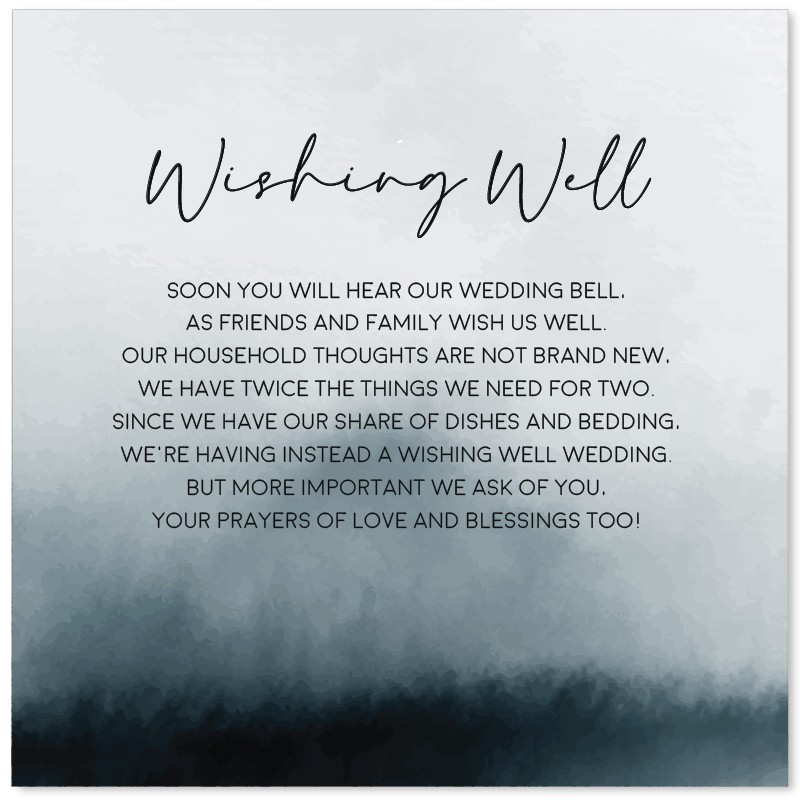 Belle Blue Wishing Well Card