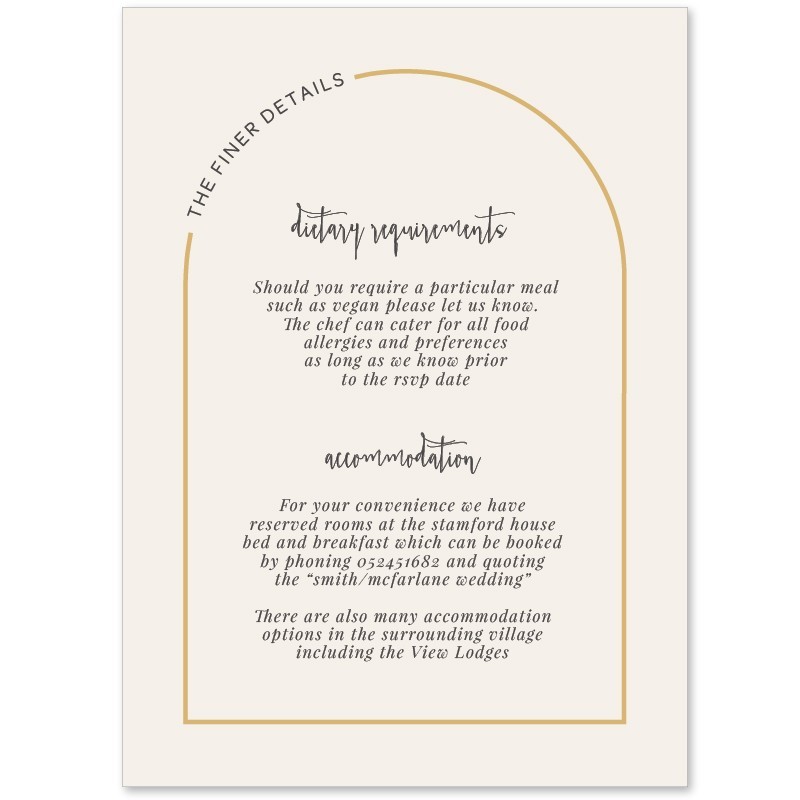 This Modern Love Information Card